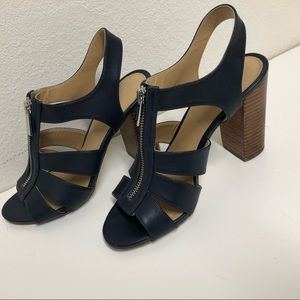 MICHAEL Michael Kors Admiral Blue Leather Damita Women's Size 7.5